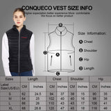 1 x RAW Customer Returns CONQUECO Heated Vest Women Heating Vest - RRP €107.99