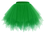 1 x RAW Customer Returns bridesmay women s tulle skirt petticoat underskirt short ballet tutu 50s rockabilly tutu mini skirt carnival costume crinoline green M - RRP €25.99