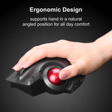 1 x RAW Customer Returns ELECOM Trackball Mouse Wireless, Ergonomic Mouse, 3 Device Connection, Wired USB , Bluetooth, Track Ball Mouse, Thumb Control, Compatible for PC, Laptop, Mac, Windows, macOS, EX-G Pro - RRP €64.55