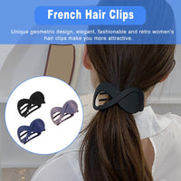 1 x Brand New Hair Clips 3 Pieces Large Hair Clips Matte Hair Clip Non-Slip Claw Hair Clip Elegant Vintage Hair Accessories for Women and Girls - RRP €18.0