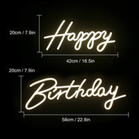 1 x RAW Customer Returns Happy Birthday Neon Sign Happy Birthday Sign Led Letters Sign Happy Birthday Decorations for Baby, Birthday Party, Kids Gift - RRP €74.99