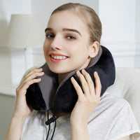 3 x RAW Customer Returns Travel Pillow, Great Memory Foam Neck Pillow, Headrest, Soft Cushion for Sleeping, Airplane, Car and Home Black  - RRP €36.3