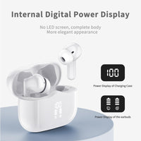 1 x RAW Customer Returns xinwld Bluetooth Headphones, Headphones Wireless Bluetooth 5.3 In Ear Headphones with 4 ENC Noise Cancelling Mic, Wireless Headphones Deep Bass Wireless Earbuds 40Hrs, IP7 Waterproof Earbuds, White - RRP €23.76