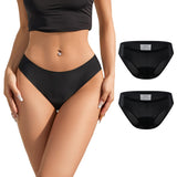 1 x RAW Customer Returns SHARICCA Period Bikini Bottoms for Women Bikini Pants Period Swimwear Black Bikini Briefs Leak-proof Menstrual Swim Trunks Period Underwear Black-2P02-New S  - RRP €32.57