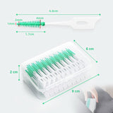 27 x Brand New Interdental brush, interdental brush, 150 pieces of sustainable interdental brushes, interdental brush, soft silicone adaptive interdental brush, for thorough tooth cleaning between the spaces - RRP €680.4