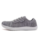 1 x RAW Customer Returns HOBIBEAR Unisex Minimalist Barefoot Footwear Men Women Flexible Lightweight Sneakers for Outdoor Indoor Light and Breathable Light Grey, EU 45  - RRP €43.36