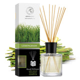 1 x RAW Customer Returns Room Fragrance Diffuser Lemongrass 200ml - Lemongrass - Naturally Pure Essential Lemongrass Oil - Intensive Room Fragrance - Room Fragrance Set for Aromatizing - RRP €19.67