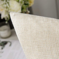 1 x RAW Customer Returns MIULEE cushion cover, decorative cushion cover, linen look with buttons, cushion covers, decorative cushion, sofa cushion, decorative cushion for sofa, bedroom, living room, set of 2, 60 x 60 cm, cream white - RRP €22.99