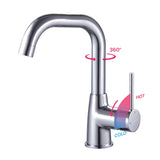 1 x RAW Customer Returns HOGART bathroom faucet, wash basin faucet, wash basin faucets high, faucet for bathroom and kitchen, wash basin faucet, mixer tap, kitchen faucet, bathroom faucet for wash basin, 360 rotatable - RRP €40.28