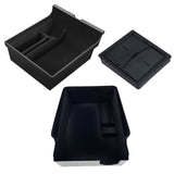 1 x RAW Customer Returns  3 pcs for Tesla Model 3 Model Y 2021 2022 2023 2024 accessories center console organizer tray flocked storage box, armrest hidden cubby drawer for cash, coins, phone - RRP €34.79