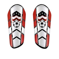 9 x Brand New CybGene Shin Guards Soccer for Kids Men Women, Shin Guards for Child Youth Adult Football Equipment Adjustable Straps Breathing Holes Red M - RRP €151.2