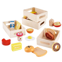 1 x RAW Customer Returns Wooden toy play kitchen accessories from 1 year Montessori toys from 1 2 3 year Role play children s kitchen accessories wood Kitchen accessories children wooden gift for boys girls - RRP €20.16