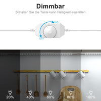 1 x RAW Customer Returns Hensam LED under-unit light kitchen, 6 50CM under-cabinet lighting kitchen, 180 LEDs, dimmable LED strip white, cabinet light, light strip with switch, LED strip DIY, flexible, 12V adapter, 6000K, white, 1500lum - RRP €20.16