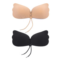 1 x Brand New VBNZBK Invisible Adhesive Bra 2 Pairs, Strapless Bra Adhesive Bras Reusable Silicone Bra Push Up Self-Adhesive for Party Wedding Daily Use A  - RRP €24.0