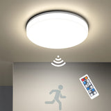 1 x RAW Customer Returns Matane LED ceiling light with radar motion detector, 18W ceiling lamp with remote control, IP54 waterproof bathroom lamp motion sensor, 4000K white for hallway, stairs, toilet, garage, basement, balcony 22cm - RRP €33.26