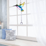 1 x RAW Customer Returns Suncatcher Crystal Window Hanging, Hummingbird Pendant Suncatcher Rainbow Maker for Home Garden Christmas Wedding Decoration, Gifts for Women Girls Bird Lovers - RRP €12.22