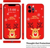 10 x Brand New Esakycn Case for Apple iPhone 14 Plus Christmas Protective Case with 2 Screen Protector 2 Camera Film, Red Cartoon Doll Silicone Christmas Cell Phone Case for Apple iPhone 14 Plus 6.7 , Reindeer - RRP €216.0