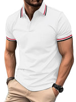 1 x RAW Customer Returns zitysport Polo Men Short Sleeve Shirt Breathable Golf Shirt Men Summer Shirts Sport Basic Slim Fit Tshirt with Chest Pocket Polo Shirt - RRP €31.99