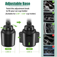 1 x RAW Customer Returns Cuxwill cup holder car tablet holder for 4-13 iPad equipment, car cup holder, drinks tablet holder, mobile phone holder for iPad Pro 12.9 10.5 9.7 Air Mini, Samsung Tab, Kindle Fire, iPhone - RRP €33.99