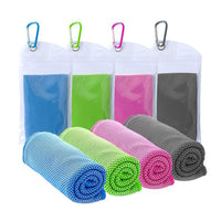 1 x Brand New YdseozOA 4PCS Cooling Towel for Gym Sweat Quick Dry Towel Soft Breathable Cool Towel Yoga Fitness Golf Camping Cool Ice Towel 4 Colors - RRP €11.89