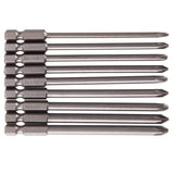 58 x RAW Customer Returns Teabelle 9 Pieces Hex Shank 1 4 S2 Steel 100 mm Long Magnetic Cross Head Screwdriver Drill Set - RRP €598.56