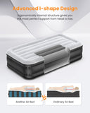 1 x RAW Customer Returns Airefina Single Inflatable Mattress, Self-Inflating Inflatable Bed with Built-in Electric Pump, Inflatable Mattress for Guest Bed and Camping - 190 x 99 x 46cm - RRP €80.66