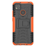 1 x Brand New JMstore Case Compatible with Xiaomi Redmi 9C Tempered Glass Protection,Armor Support Hybrid Case Cover Cases Orange  - RRP €19.2