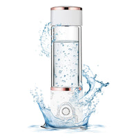 1 x RAW Customer Returns Portable Hydrogen Water Bottle, Rechargeable Hydrogen Water Generator with SPE and PEM Technology, Hydrogen Rich Water Glass Ionizer for Home and Fitness - RRP €66.54