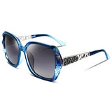 1 x RAW Customer Returns FEISEDY Sunglasses Women Polarized Classic Large Women Sunglasses with Rhinestone Frame and UV400 Protection B2289 - RRP €19.4