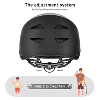 1 x RAW Customer Returns ValueTalks Children s Helmet Skateboard Helmet with Protectors Inline Protective Equipment Children s Protector Set Protectors Helmet for Inline Skateboard Bicycle Roller Skates 54-58 cm Head Circumference Black  - RRP €30.97