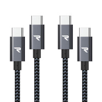 1 x RAW Customer Returns RAMPOW USB C to USB C cable 100W 2 pieces, 1 m  - RRP €26.4