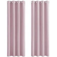 1 x RAW Customer Returns PONY DANCE children s room curtains girls set of 2 H 228 x W 117 cm opaque curtain children s room curtains opaque eyelet curtain blackout curtains light pink - RRP €44.95