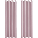 1 x RAW Customer Returns PONY DANCE children s room curtains girls set of 2 H 228 x W 117 cm opaque curtain children s room curtains opaque eyelet curtain blackout curtains light pink - RRP €44.95