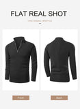 8 x Brand New AlvaQ Men s Plain Crew Neck Half Zip Sweater Black S - RRP €172.8