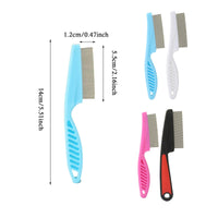 1 x Brand New 4 Pieces Lice Comb for Cats Flea Comb for Dogs Cats Durable, Multifunctional for Removing Lice, Fleas and Ticks from Pets - RRP €18.0