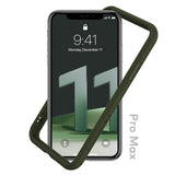 1 x RAW Customer Returns RhinoShield Bumper Case compatible with iPhone 11 Pro Max CrashGuard NX - Shock-absorbing protective case in a slim design - 3.5 meter drop protection - Camo Green - RRP €27.99