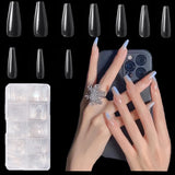 10 x Brand New Lucktao 500pcs Full Cover Nail Tips, Clear Nail Tips, Gel Nail Tips, Fake Nail Stickers, 10 Sizes for Nail Salon and DIY Nail Art - RRP €180.0