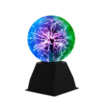 1 x RAW Customer Returns Plasma ball 15cm Magic Sphere ball Luminous touch and sound sensitive Plasma Ball Light Electrostatic lightning ball Three-color light Educational toy physics - RRP €36.99