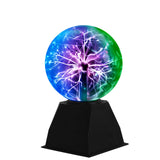 1 x RAW Customer Returns Plasma ball 15cm Magic Sphere ball Luminous touch and sound sensitive Plasma Ball Light Electrostatic lightning ball Three-color light Educational toy physics - RRP €36.99