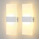 1 x RAW Customer Returns Lightsjoy 2x 12W LED wall lamp indoor modern wall light up and down interior lighting hallway lighting for bedroom corridor living room stairs etc. warm white - RRP €39.34