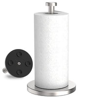 1 x RAW Customer Returns VEHHE Kitchen Roll Holder Standing, Kitchen Paper Holder with Weighted Base Suction Cup, Stainless Steel Kitchen Roll Holder for Countertop, Kitchen Roll Holder for Standard and Large Rolls Kitchen Organization - RRP €19.67