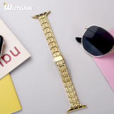 1 x RAW Customer Returns wutwuk Apple Watch Strap Gold Compatible with Apple Watch Strap Metal 41mm 40mm 38mm Stainless Steel Bracelet Pyramid Structure Bracelet for Apple Watch 8 7 6 5 4 SE SE2 3 2 1 Replacement Strap Women Men - RRP €34.0