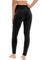 1 x RAW Customer Returns Riding leggings women full seat with mobile phone pocket, high waist riding pants women girls stretch with belt loops black L - RRP €36.98