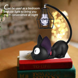 1 x RAW Customer Returns Nikou Cat Night Light - Cute Table Lamp, Resin Craft Desktop Lamp Creative Animal Night Light Room Table Decoration Gift Color Black Eyes  - RRP €16.82