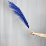 1 x Brand New huaao Artificial Pampas Grass 110cm, Dried Artificial Plant Flowers Dried Fluffy Feathers Bohemian Decorations for Vases Home Weddings Photography Floral Arrangements, Blue - RRP €22.8