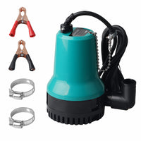 1 x RAW Customer Returns SWAWIS submersible pump dirty water pump DC 12V 50W 4200L H submersible water pump water pump 2.3m cable with clamp, for clean dirty pool fish pond - RRP €32.45