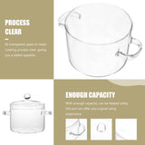 4 x Brand New GANAZONO Cooking Pot Glass Cooking Pot Borosilicate Glass With Lid Handle Kitchen Pot For Pasta Noodle Soup Milk 1350ml - RRP €132.76