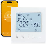 1 x RAW Customer Returns Beok WiFi room thermostat underfloor heating, water heating thermostat smart home thermostats underfloor heating thermostat digital flush-mounted compatible Alexa, Google Home, 3A 230V TDR89W-WIFI-WP white - RRP €47.99