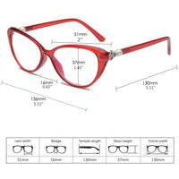 1 x RAW Customer Returns KOOSUFA Reading Glasses Cat Eyes Women s Vintage Fashion Cateye Horn Glasses Reading Aids Visual Aid Retro Designer Full Rim Glasses with Strength 1.0 1.5 2.0 2.5 3.0 3.5 Red, 2.5  - RRP €16.13