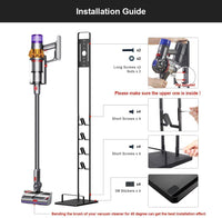 1 x RAW Customer Returns Foho Stand Compatible for Dyson Gen5 V15s V15 V12 Slim V11 V10 V8 V7 V6, Bracket, Floor Stand, Accessory Holder Store and Organize, No Drilling - RRP €39.32